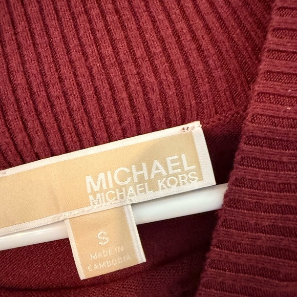 Michael Kors Deep Red Knit Sweater - Picture 3 of 5
